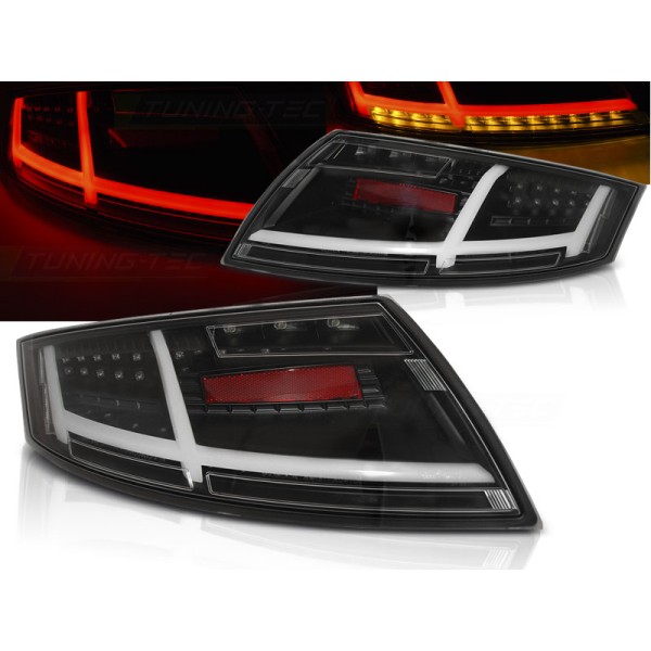 AUDI TT 06-14 - zadní LED světla černá s dynamickým blinkrem LED BAR