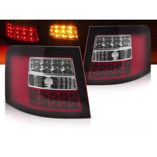 Audi A6 97-04 AVANT - zadní LED světla červenobílá