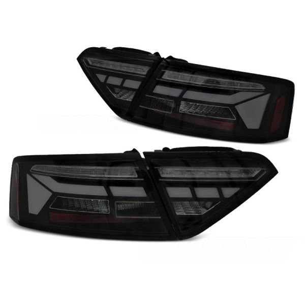 Audi A5 2011-2016 - zadní LED BAR světla černá/kouřová