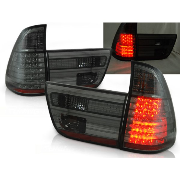 BMW X5 E53 99-03 - zadní LED světla kouřová
