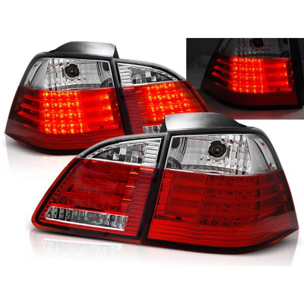 BMW E61 04-07 COMBI - zadní LED světla červeno bílá