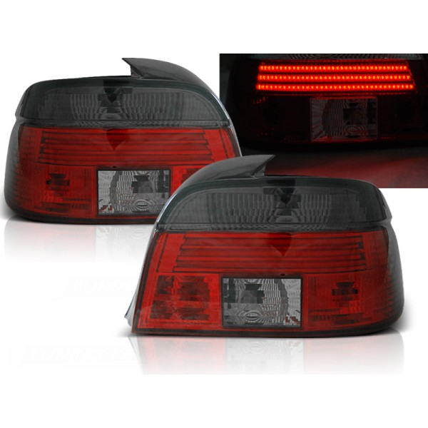 BMW E39 95-00 SEDAN - zadní LED světla červeno kouřová