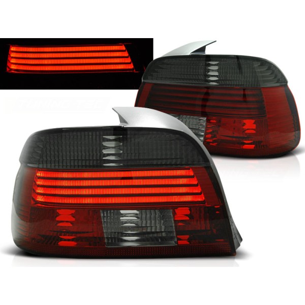BMW E39 00-03 SEDAN - zadní LED světla červeno kouřová