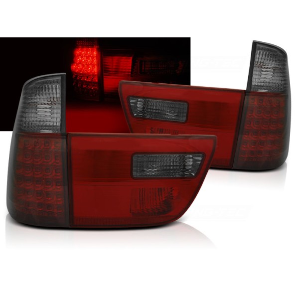 BMW X5 E53 99-06 - zadní LED světla červeno kouřová