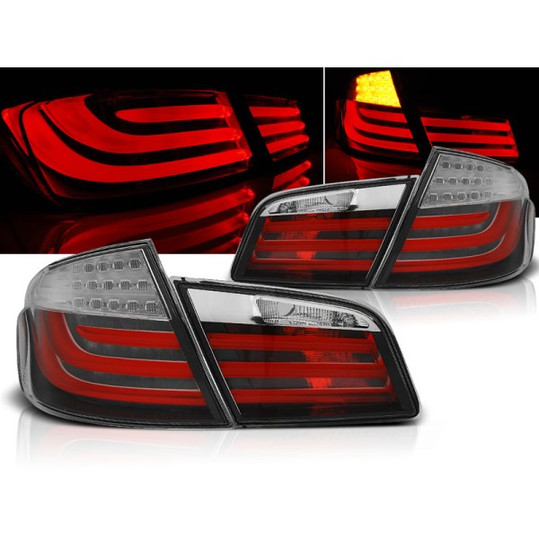 BMW F10 10-13 SEDAN - zadní LED světla červeno bílá LED BAR