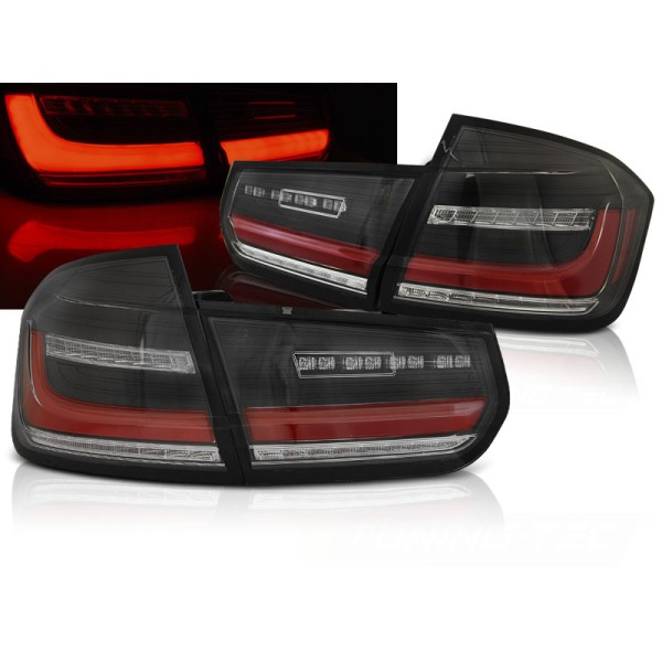 BMW F30 11-18 SEDAN - zadní LED světla černá LED BAR