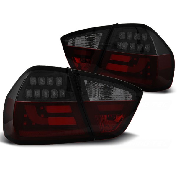 BMW E90 03/2005-08/2008 - zadní LED BAR světla KOUŘOVÁ TMAVÁ