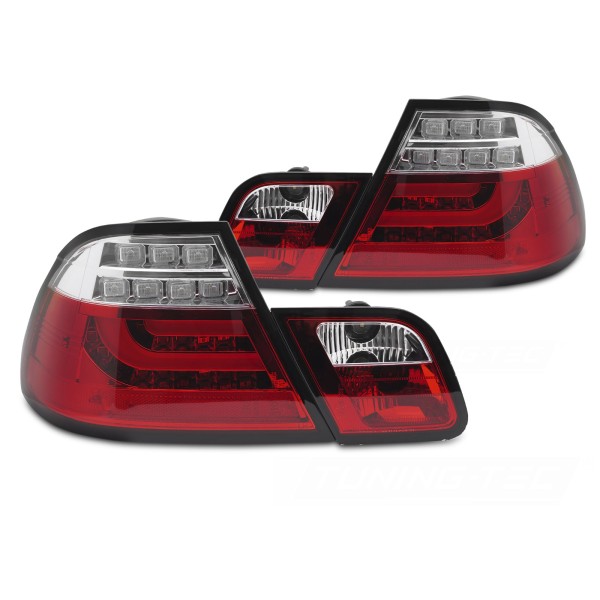 BMW E46 1999-2003 Coupe - Zadní LED světla ČERVENÁ