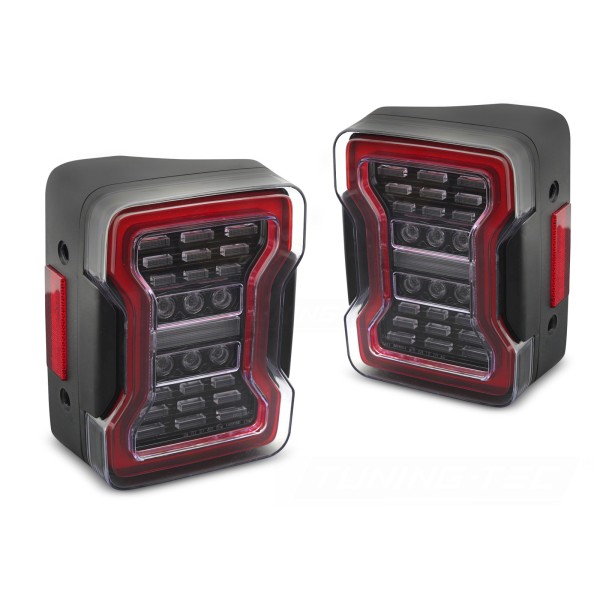 Chrysler Jeep Wrangler JK 2007-2018 - zadní LED světla ČERNÁ