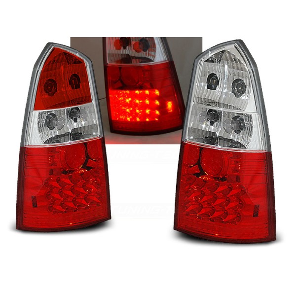 FORD FOCUS MK1 98-04 COMBI - zadní LED světla červeno bílá