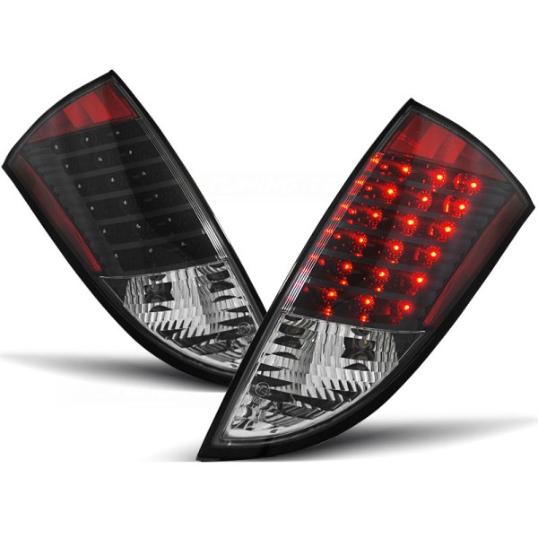 FORD FOCUS MK1 98-04 HTB - zadní LED světla černá