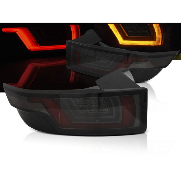 LAND ROVER RANGE ROVER EVOQUE 11-18 - zadní LED světla červeno kouřovo černá LED BAR s dynamickým blinkrem