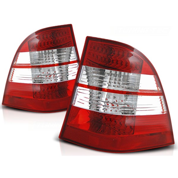 MERCEDES W163 ML M-KLASA 98-05 - zadní LED světla červeno bílá