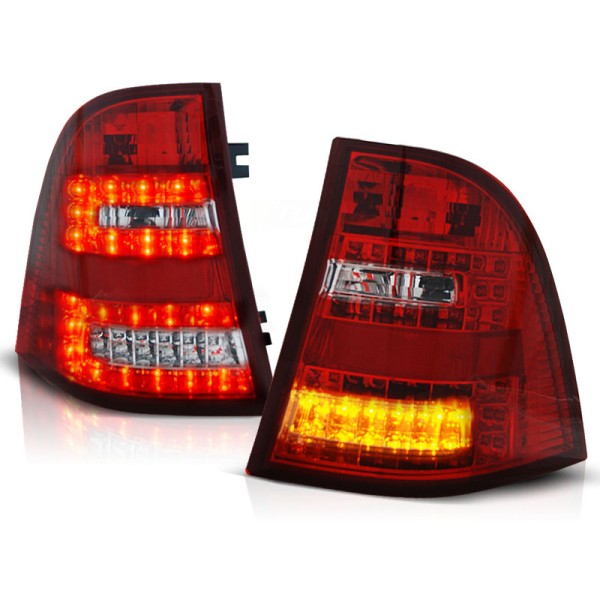 MERCEDES W163 ML M-KLASA 98-05 - zadní LED světla červeno bílá