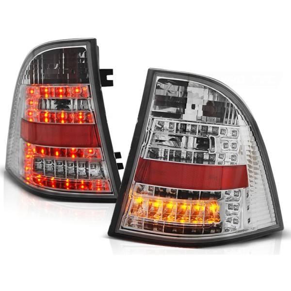 MERCEDES W163 ML M-KLASA 98-05 - zadní LED světla chrom