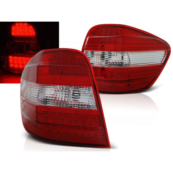 MERCEDES M-KLASA W164 05-08 - zadní LED světla červeno bílá