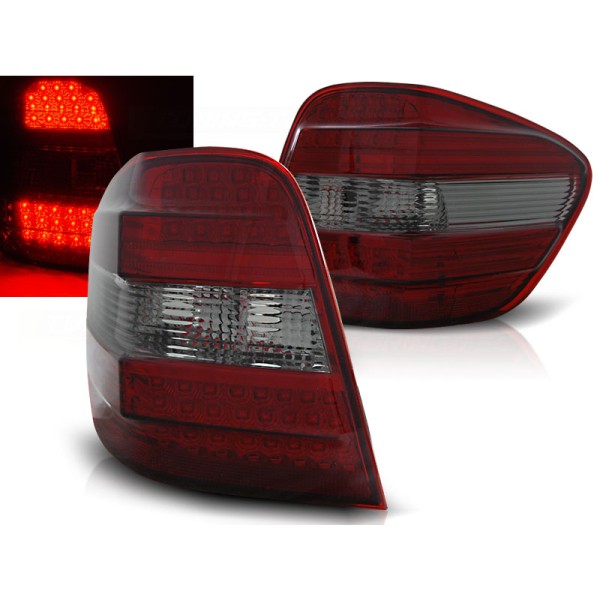 MERCEDES M-KLASA W164 05-08 - zadní LED světla červeno kouřová