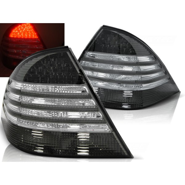 MERCEDES W220 S-KLASA 98-05 - zadní LED světla kouřová