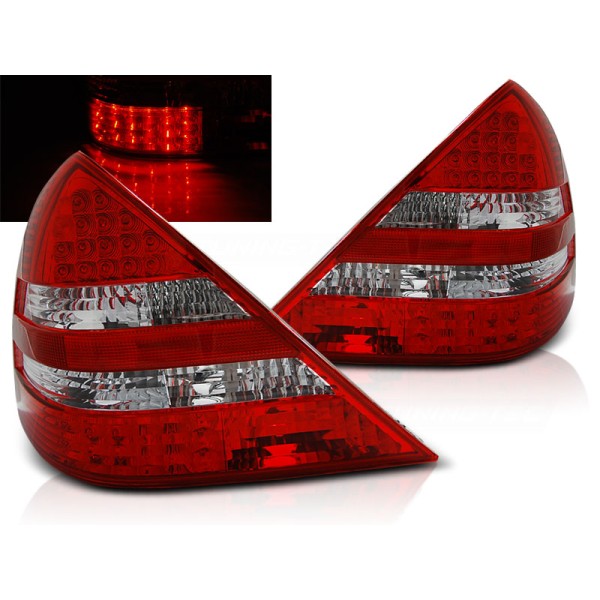 MERCEDES R170 SLK 96-04 - zadní LED světla červeno bílá