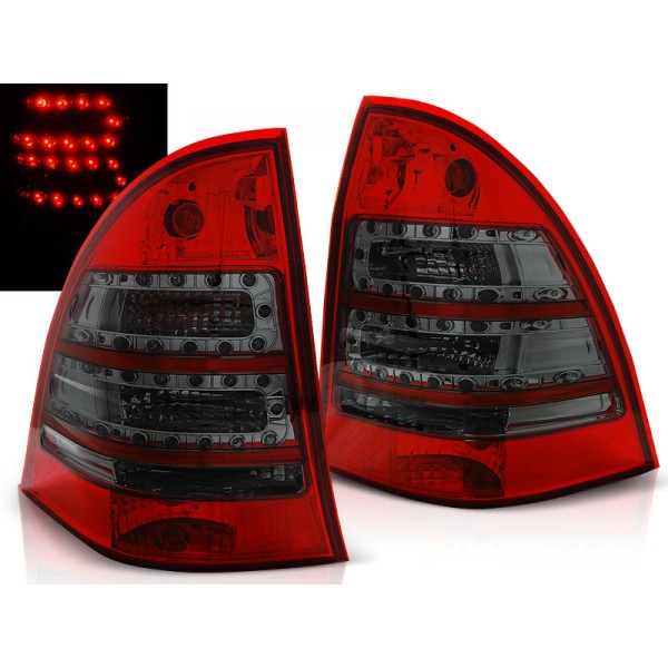 MERCEDES C-KLASA W203 00-07 COMBI - zadní LED světla červeno kouřová