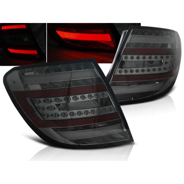 MERCEDES C-KLASA W204 07-10 COMBI - zadní LED světla kouřová LED BAR