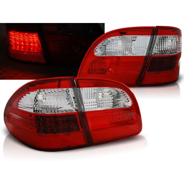 MERCEDES W211 E-KLASA 02-06 COMBI - zadní LED světla červeno bílá