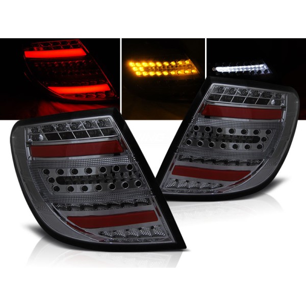 MERCEDES C-KLASA W204 07-10 COMBI - zadní LED světla kouřová LED BAR