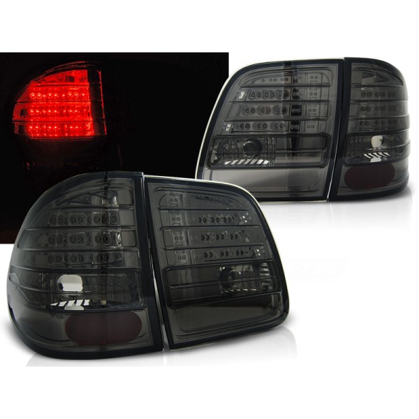 MERCEDES W210 E-KLASA 95-02 COMBI - zadní LED světla kouřová