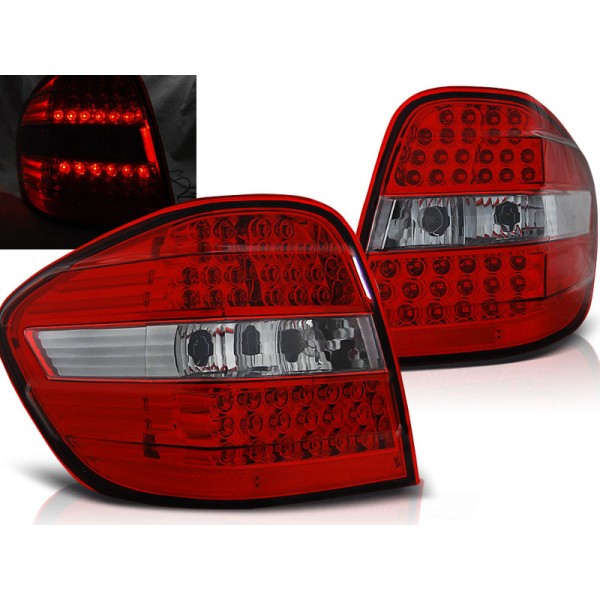 MERCEDES M-KLASA W164 05-08 - zadní LED světla červeno bílá