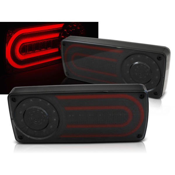 MERCEDES W461/W463 G-KLASA 90-12 - zadní LED světla kouřová LED BAR