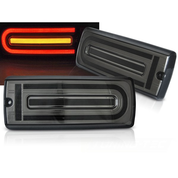 MERCEDES W461/W463 G-CLASS 90-18 - zadní LED světla kouřová