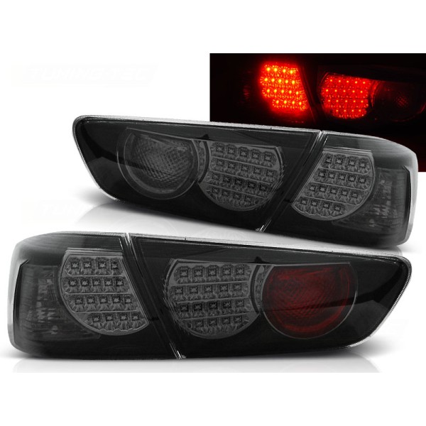 MITSUBISHI LANCER 8 SEDAN 08-11 SEDAN - zadní LED světla černo kouřová