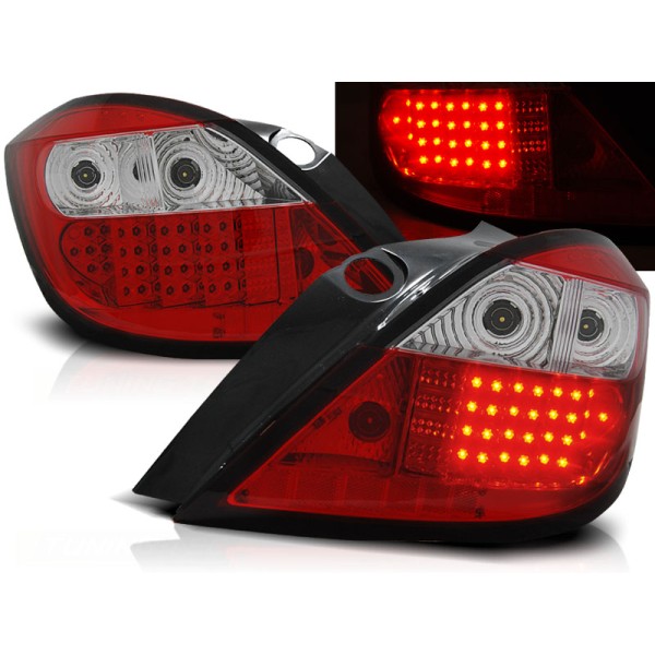 OPEL ASTRA H 04-09 5D - zadní LED světla červeno bílá