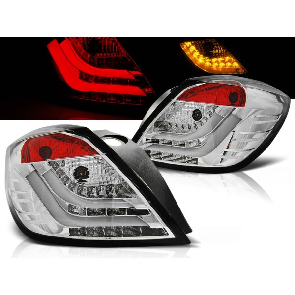 OPEL ASTRA H 04-09 3D GTC - zadní LED světla chrom LED BAR