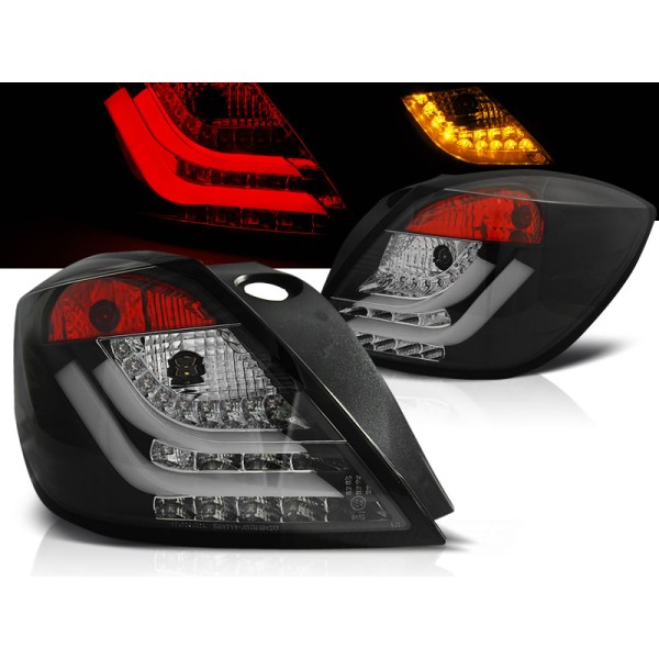 OPEL ASTRA H 04-09 3D GTC - zadní LED světla černá LED BAR