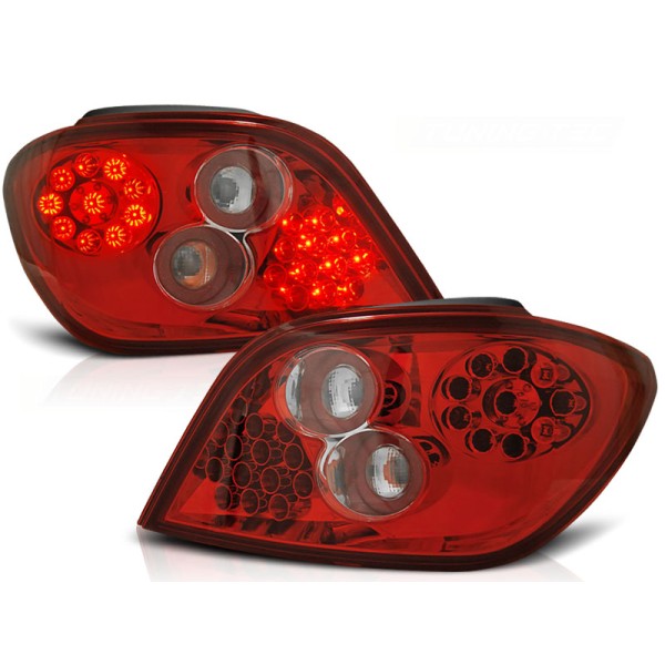 PEUGEOT 307 01-07 HTB - zadní LED světla červeno bílá