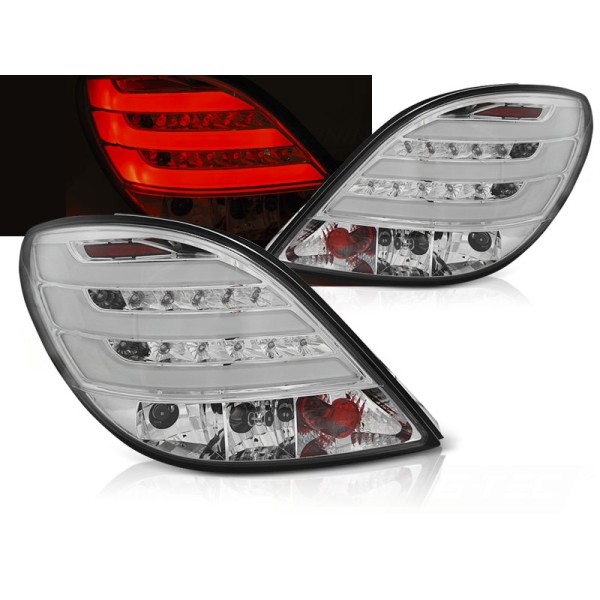 PEUGEOT 207 3D/5D 06-09 - zadní LED světla chrom LED BAR