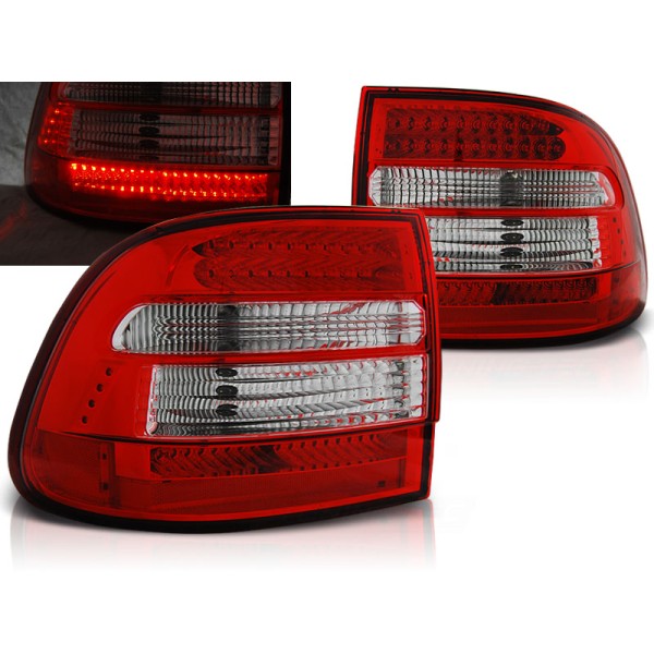 PORSCHE CAYENNE 02-06 - zadní LED světla červeno bílá