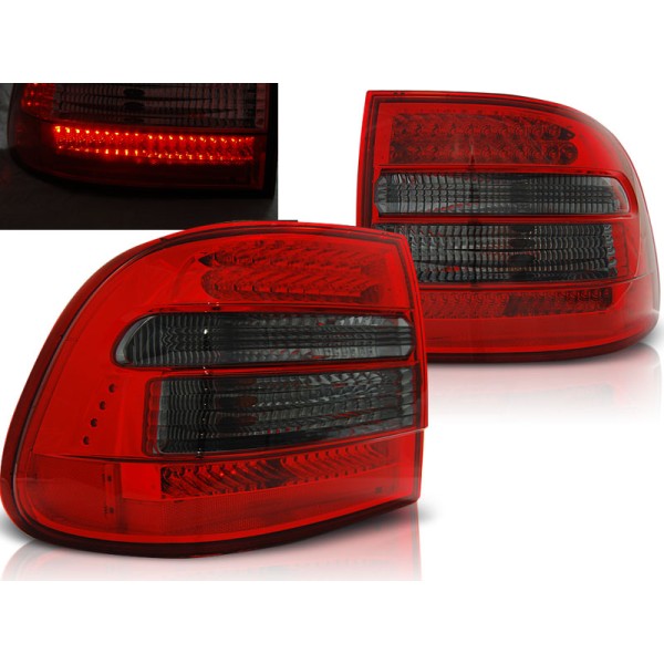 PORSCHE CAYENNE 02-06 - zadní LED světla červeno kouřová