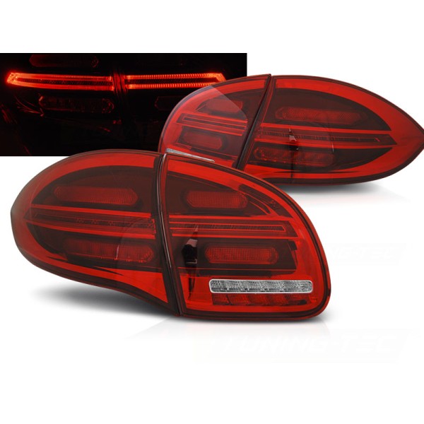 PORSCHE CAYENNE 10-15 - zadní LED světla červeno bílá LED BAR