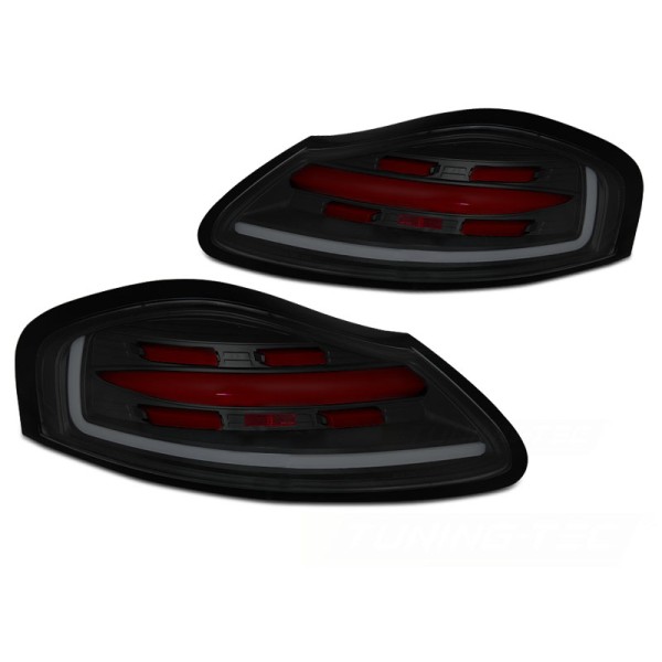 PORSCHE BOXSTER 986 96-04 - zadní LED BAR světla kouřová  SEQ s dynamickým blinkrem