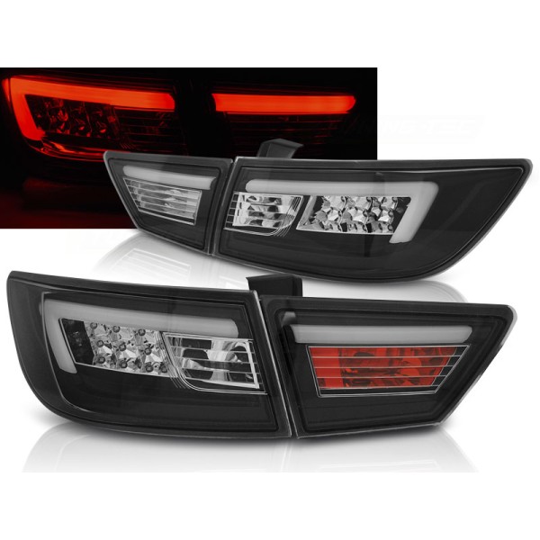 RENAULT CLIO IV 13-16 HTB. - zadní LED světla černá LED BAR