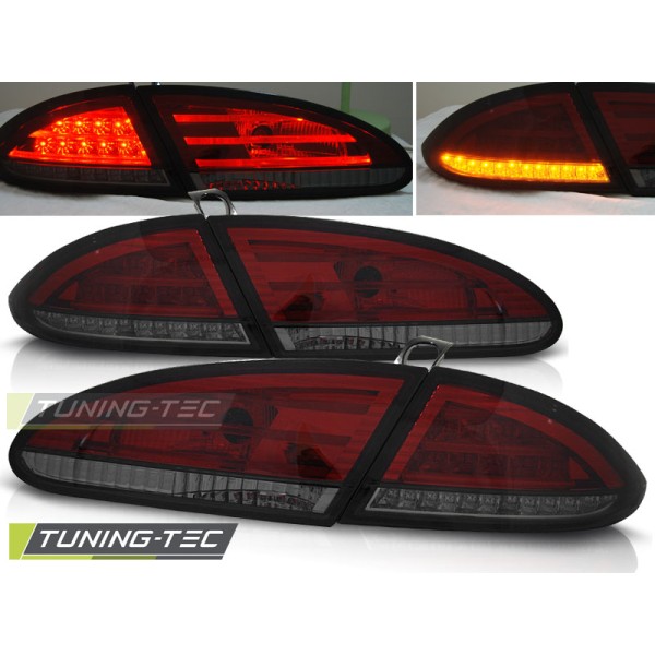 SEAT LEON 05-09 - zadní LED světla červeno kouřová