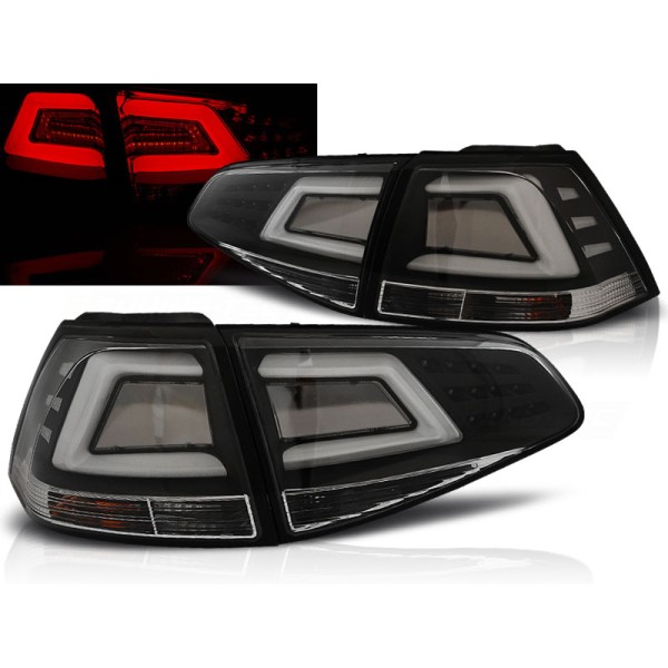VW GOLF 7 13-17 HTB. - zadní LED světla černé LED BAR