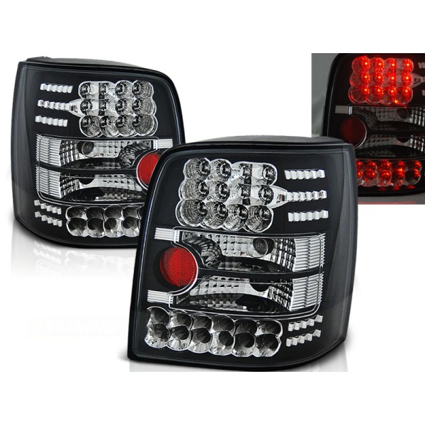 VW PASSAT B5 96-00 COMBI - zadní LED světla černá