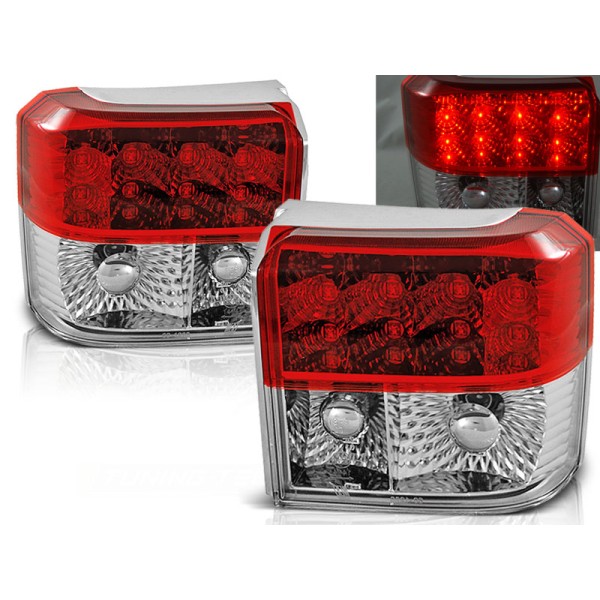 VW T4 90-03 - zadní LED světla červeno bílá