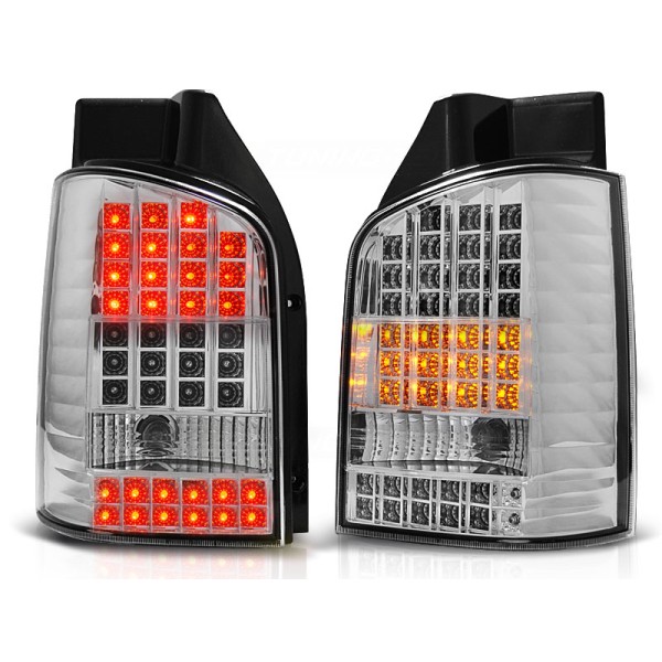 VW T5 03-09 - zadní LED světla chrom