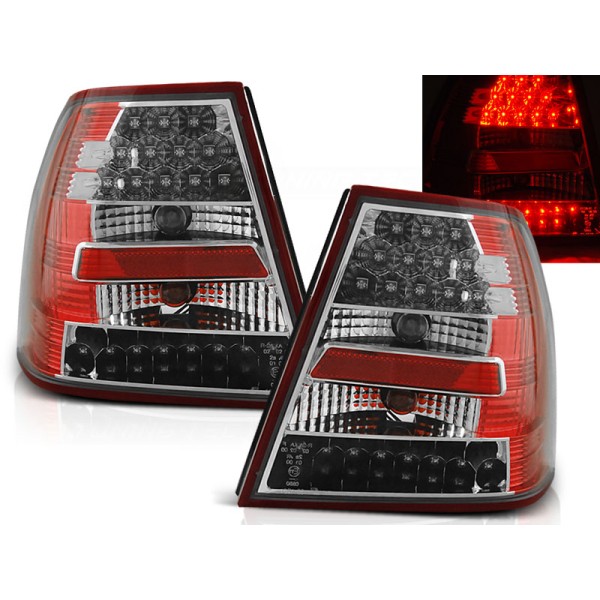 VW BORA 98-05 - zadní LED světla červeno bílá