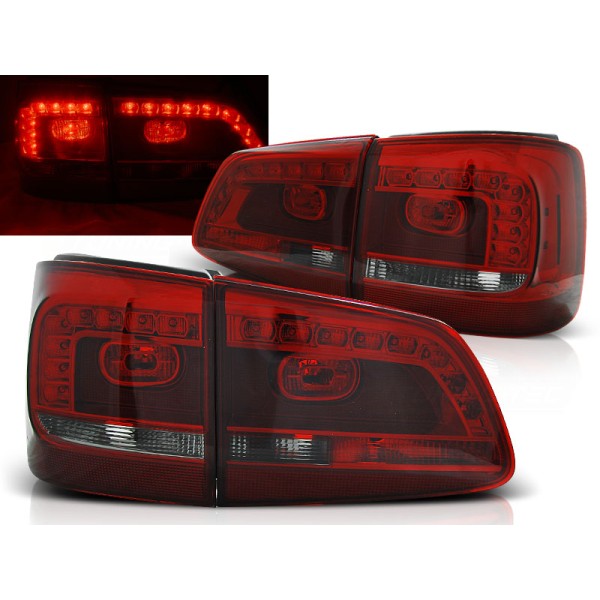 VW TOURAN 10- - zadní LED světla červeno kouřová