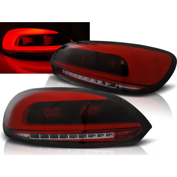 VW SCIROCCO III 08-14 - zadní LED světla červeno kouřová LED BAR